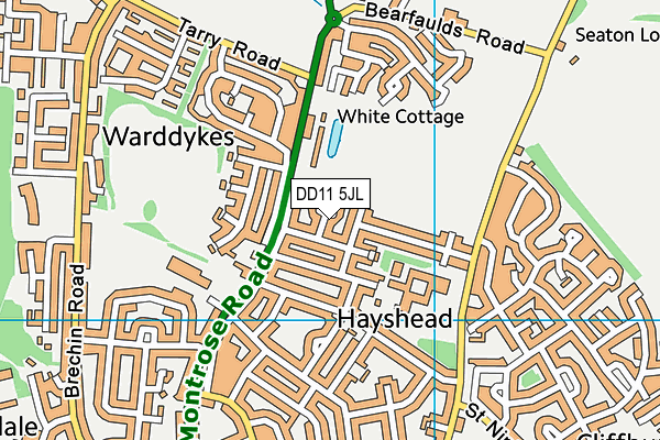 DD11 5JL map - OS VectorMap District (Ordnance Survey) DD11 5JL map - OS VectorMap District (Ordnance Survey)