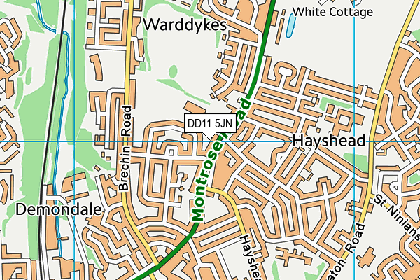 DD11 5JN map - OS VectorMap District (Ordnance Survey) DD11 5JN map - OS VectorMap District (Ordnance Survey)