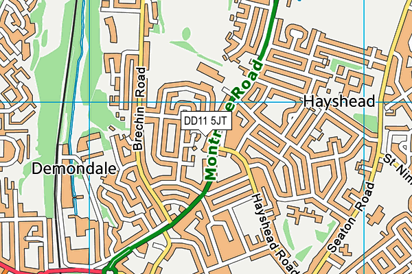 DD11 5JT map - OS VectorMap District (Ordnance Survey) DD11 5JT map - OS VectorMap District (Ordnance Survey)