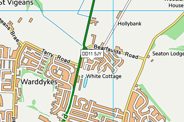 DD11 5JY map - OS VectorMap District (Ordnance Survey) DD11 5JY map - OS VectorMap District (Ordnance Survey)