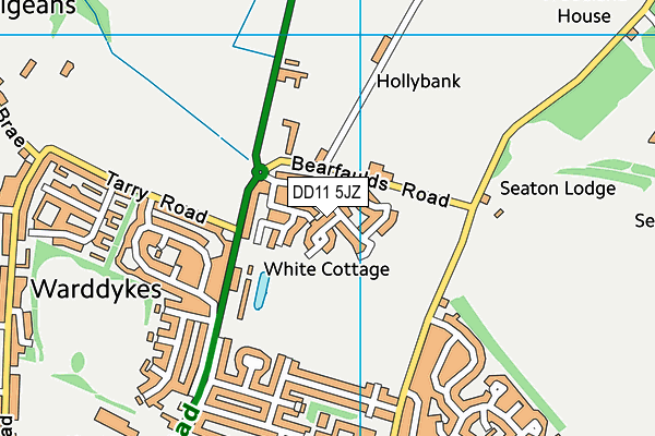DD11 5JZ map - OS VectorMap District (Ordnance Survey) DD11 5JZ map - OS VectorMap District (Ordnance Survey)