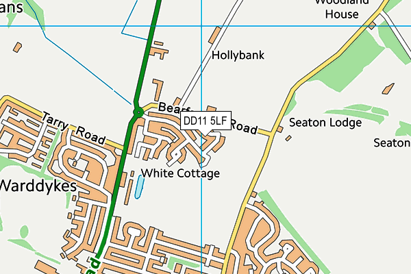 DD11 5LF map - OS VectorMap District (Ordnance Survey) DD11 5LF map - OS VectorMap District (Ordnance Survey)