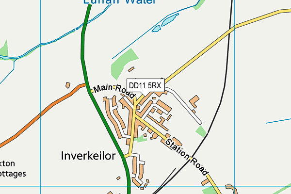 DD11 5RX map - OS VectorMap District (Ordnance Survey)