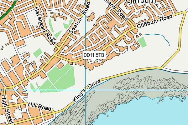 DD11 5TB map - OS VectorMap District (Ordnance Survey) DD11 5TB map - OS VectorMap District (Ordnance Survey)