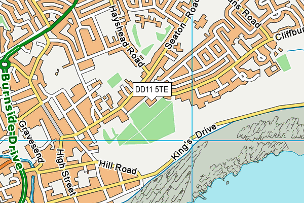 DD11 5TE map - OS VectorMap District (Ordnance Survey) DD11 5TE map - OS VectorMap District (Ordnance Survey)