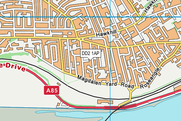 DD2 1AP map - OS VectorMap District (Ordnance Survey) DD2 1AP map - OS VectorMap District (Ordnance Survey)
