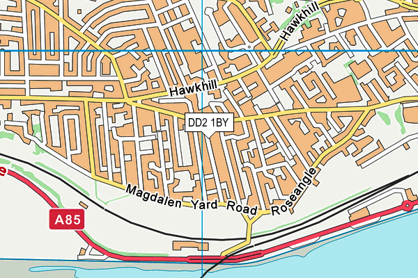 DD2 1BY map - OS VectorMap District (Ordnance Survey)