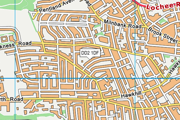 DD2 1DF map - OS VectorMap District (Ordnance Survey) DD2 1DF map - OS VectorMap District (Ordnance Survey)