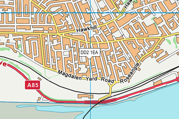 DD2 1EA map - OS VectorMap District (Ordnance Survey)