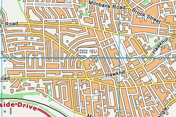 DD2 1EU map - OS VectorMap District (Ordnance Survey)