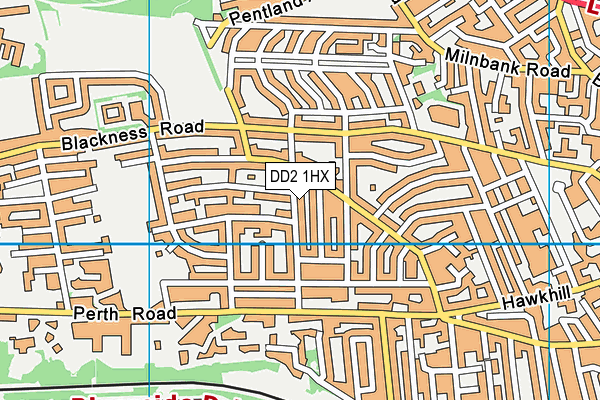 DD2 1HX map - OS VectorMap District (Ordnance Survey) DD2 1HX map - OS VectorMap District (Ordnance Survey)