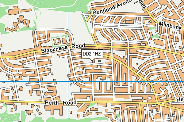 DD2 1HZ map - OS VectorMap District (Ordnance Survey) DD2 1HZ map - OS VectorMap District (Ordnance Survey)