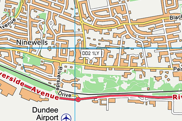 DD2 1LY map - OS VectorMap District (Ordnance Survey)