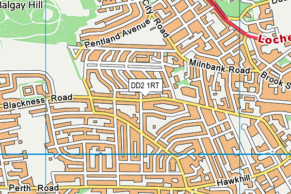 DD2 1RT map - OS VectorMap District (Ordnance Survey) DD2 1RT map - OS VectorMap District (Ordnance Survey)