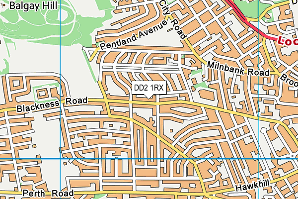 DD2 1RX map - OS VectorMap District (Ordnance Survey) DD2 1RX map - OS VectorMap District (Ordnance Survey)