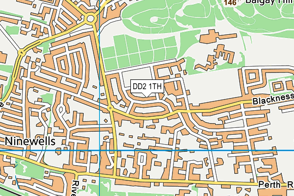 DD2 1TH map - OS VectorMap District (Ordnance Survey) DD2 1TH map - OS VectorMap District (Ordnance Survey)