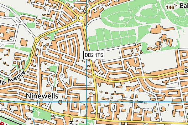 DD2 1TS map - OS VectorMap District (Ordnance Survey) DD2 1TS map - OS VectorMap District (Ordnance Survey)