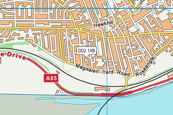 DD2 1XB map - OS VectorMap District (Ordnance Survey) DD2 1XB map - OS VectorMap District (Ordnance Survey)