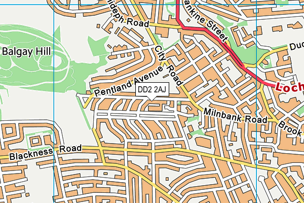 DD2 2AJ map - OS VectorMap District (Ordnance Survey) DD2 2AJ map - OS VectorMap District (Ordnance Survey)
