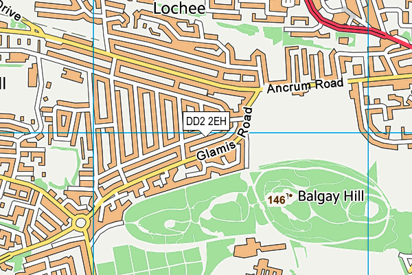 DD2 2EH map - OS VectorMap District (Ordnance Survey) DD2 2EH map - OS VectorMap District (Ordnance Survey)