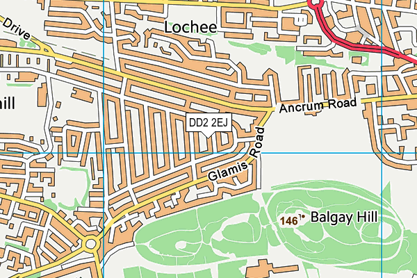 DD2 2EJ map - OS VectorMap District (Ordnance Survey) DD2 2EJ map - OS VectorMap District (Ordnance Survey)