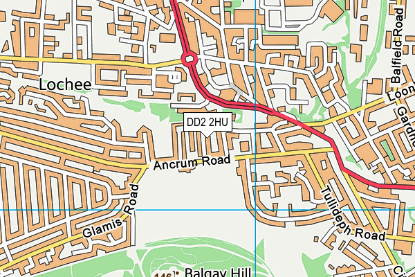 DD2 2HU map - OS VectorMap District (Ordnance Survey) DD2 2HU map - OS VectorMap District (Ordnance Survey)