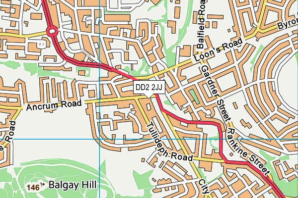 DD2 2JJ map - OS VectorMap District (Ordnance Survey) DD2 2JJ map - OS VectorMap District (Ordnance Survey)
