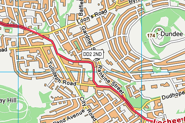 DD2 2ND map - OS VectorMap District (Ordnance Survey)