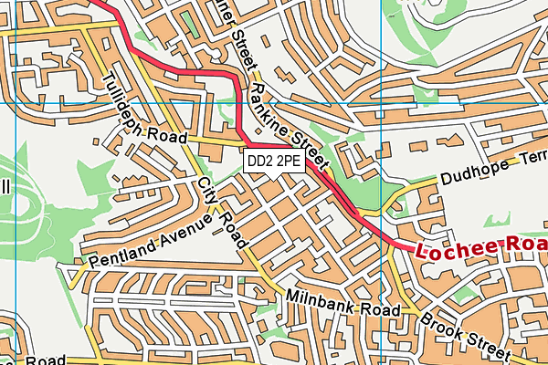 DD2 2PE map - OS VectorMap District (Ordnance Survey)