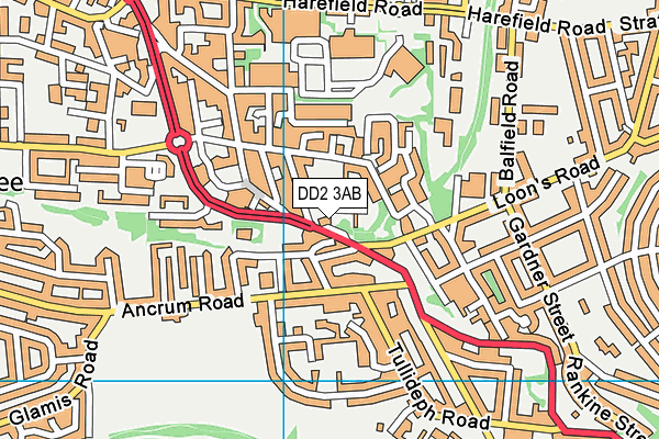 DD2 3AB map - OS VectorMap District (Ordnance Survey) DD2 3AB map - OS VectorMap District (Ordnance Survey)