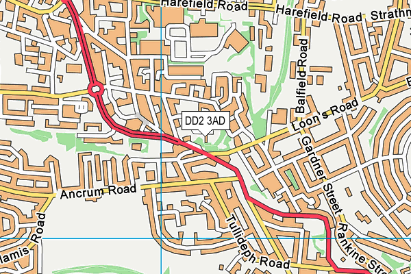 DD2 3AD map - OS VectorMap District (Ordnance Survey) DD2 3AD map - OS VectorMap District (Ordnance Survey)
