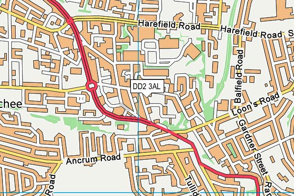 DD2 3AL map - OS VectorMap District (Ordnance Survey)