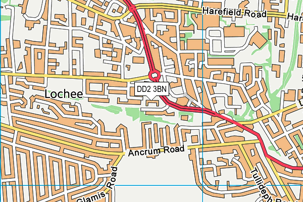 DD2 3BN map - OS VectorMap District (Ordnance Survey) DD2 3BN map - OS VectorMap District (Ordnance Survey)