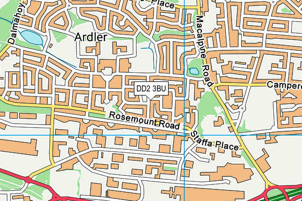 DD2 3BU map - OS VectorMap District (Ordnance Survey) DD2 3BU map - OS VectorMap District (Ordnance Survey)