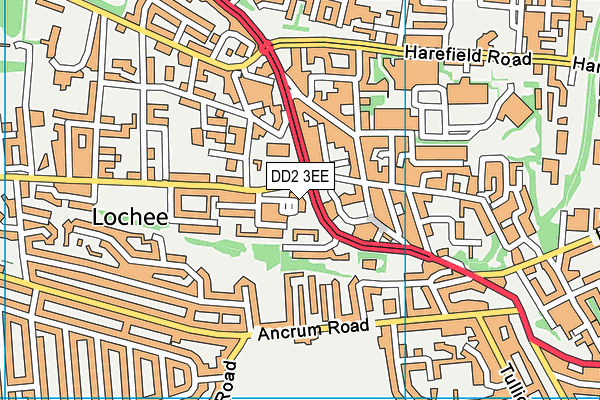 DD2 3EE map - OS VectorMap District (Ordnance Survey) DD2 3EE map - OS VectorMap District (Ordnance Survey)
