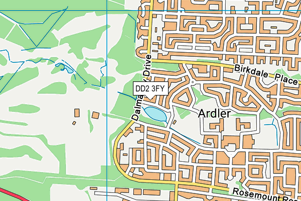 DD2 3FY map - OS VectorMap District (Ordnance Survey) DD2 3FY map - OS VectorMap District (Ordnance Survey)