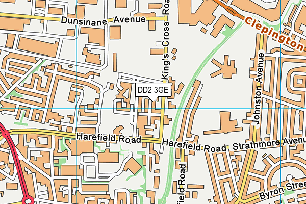 DD2 3GE map - OS VectorMap District (Ordnance Survey) DD2 3GE map - OS VectorMap District (Ordnance Survey)