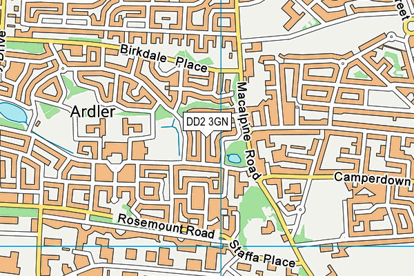 DD2 3GN map - OS VectorMap District (Ordnance Survey) DD2 3GN map - OS VectorMap District (Ordnance Survey)