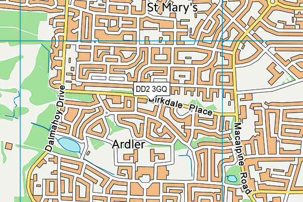 DD2 3GQ map - OS VectorMap District (Ordnance Survey) DD2 3GQ map - OS VectorMap District (Ordnance Survey)
