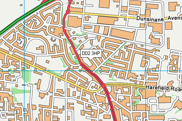 DD2 3HP map - OS VectorMap District (Ordnance Survey)