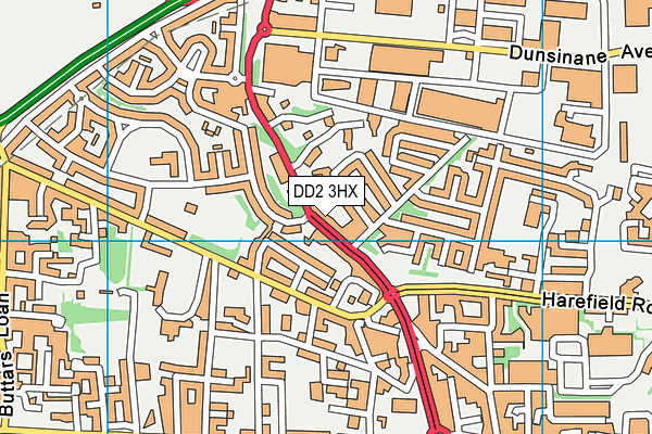 DD2 3HX map - OS VectorMap District (Ordnance Survey) DD2 3HX map - OS VectorMap District (Ordnance Survey)