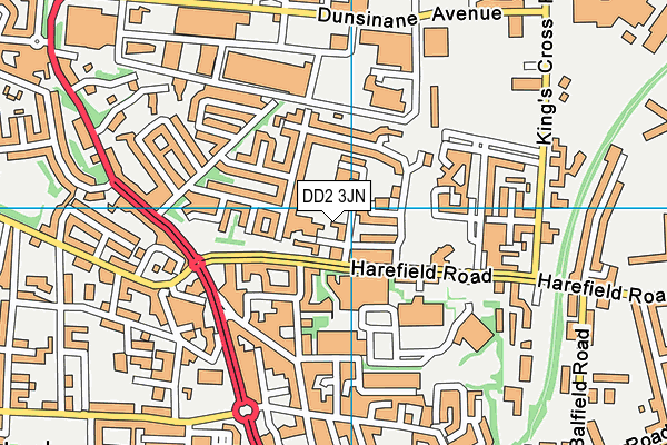 DD2 3JN map - OS VectorMap District (Ordnance Survey) DD2 3JN map - OS VectorMap District (Ordnance Survey)