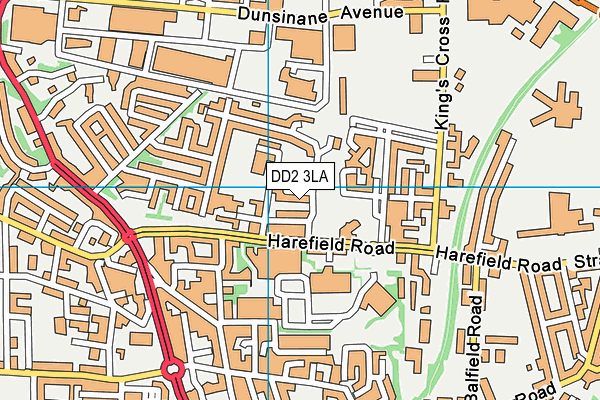 DD2 3LA map - OS VectorMap District (Ordnance Survey) DD2 3LA map - OS VectorMap District (Ordnance Survey)