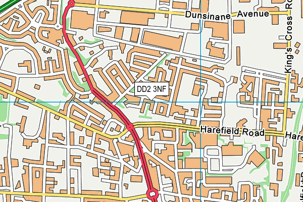 DD2 3NF map - OS VectorMap District (Ordnance Survey)