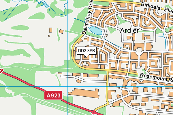 DD2 3SB map - OS VectorMap District (Ordnance Survey) DD2 3SB map - OS VectorMap District (Ordnance Survey)