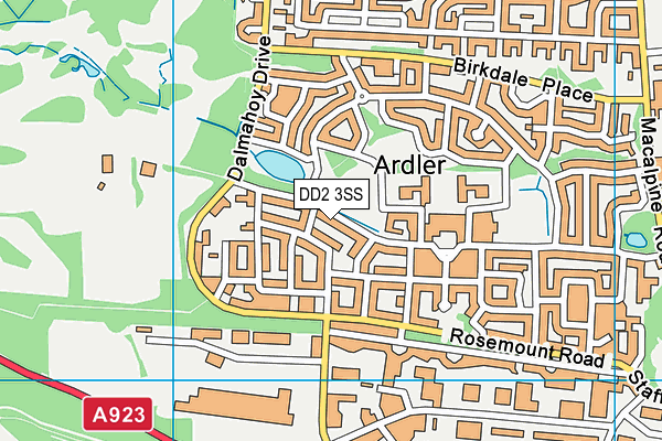 DD2 3SS map - OS VectorMap District (Ordnance Survey) DD2 3SS map - OS VectorMap District (Ordnance Survey)