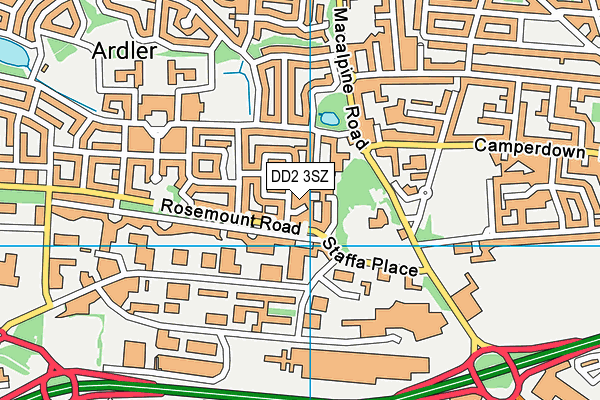 DD2 3SZ map - OS VectorMap District (Ordnance Survey)
