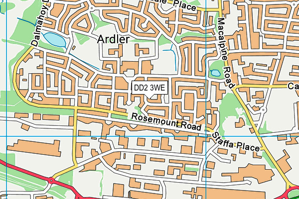 DD2 3WE map - OS VectorMap District (Ordnance Survey) DD2 3WE map - OS VectorMap District (Ordnance Survey)