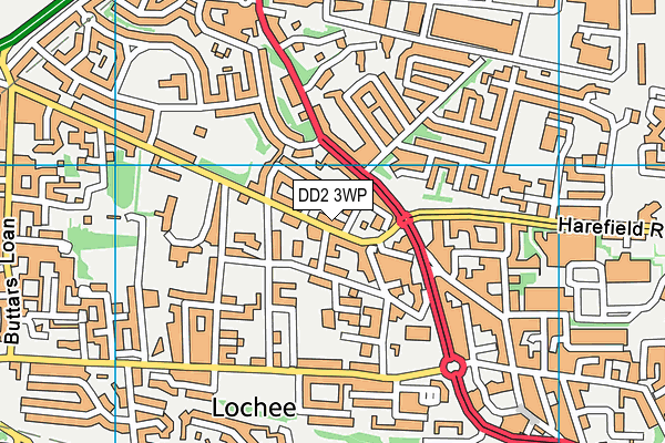 DD2 3WP map - OS VectorMap District (Ordnance Survey) DD2 3WP map - OS VectorMap District (Ordnance Survey)
