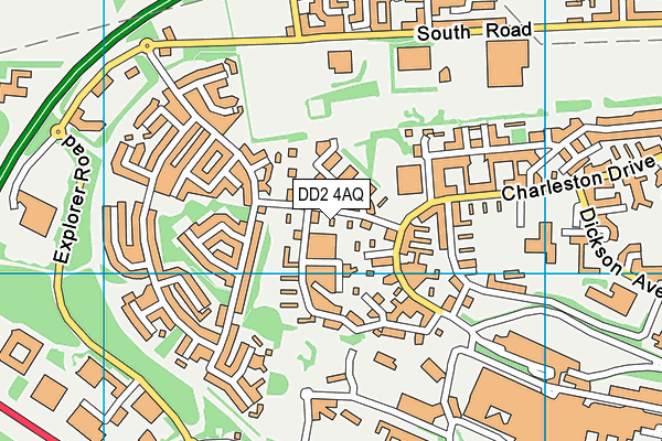 DD2 4AQ map - OS VectorMap District (Ordnance Survey) DD2 4AQ map - OS VectorMap District (Ordnance Survey)